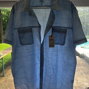 Men’s XXL Izod Blue Chambray Shirt